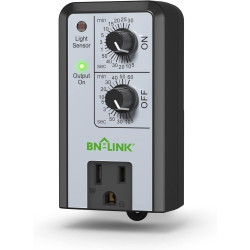 BN-LINK Short Cycle Timer, 24H/day/night, Photocell (Dusk-Dawn), Hydro/aquaponic/aeroponic