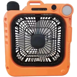 GREEN SCENIC Outdoor Camping Table Fan - Rechargeable Portable Fan \w Led Light, Quiet Oscillating Fan, Suitable for Office, Home, Camping, Long