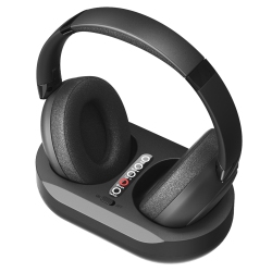 MYACUC Wireless Headphones for Tv Bluetooth Headphones \w Transmitter Charging Base, Perfect Audio Sync, Low Audio Delay, Ideal Gift for The