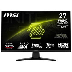 MSI 27" WQHD 180Hz 0.05ms Curved LED Gaming Monitor (MAG 274CQFB E18) - Metallic Black