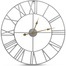SORBUS Analog Wall Clock - 24 In. Roman Numeral Style