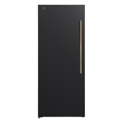 FORNO Maderno 28-Inch Convertible Upright Freezer/refrigerator In With Antique Brass Handle, 13.6 Cu.ft., Left Swing In Black