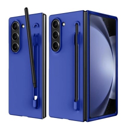 SUPERSHIELD for Samsung Galaxy Z Fold 7 Slim Matte PC Shockproof Phone Cases With S Pen - In Blue