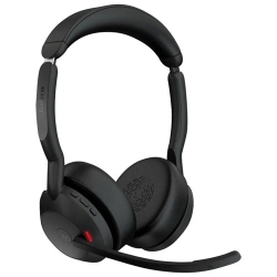 JABRA Evolve2 55 Stereo Wireless Headset Aircomfort Technology, Noise-Cancelling Mics & Active Noise Cancellation - In Black