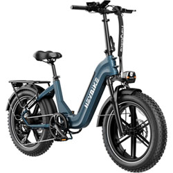 Heybike Ranger S Foldable Fat-Tire Electric Cruiser Bike (750W Motor / 88.5 km Range / 45 km/h Top Speed) - Blue
