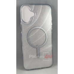 ZAGG Milan Snap Magsafe Glitter Case - Iphone 16 Plus In Silver