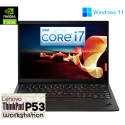 LENOVO Refurbished (Excellent), Thinkpad P53, 15.6" 1080P Fhd, Fast Intel I7-9750H, 64GB Ram, Autodesk Certified Nvidia Quadro T1000 Gpu, Highspeed