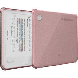 TUDIA Skn for Kobo Libra Colour Case 2024 Clear Back Cover - Glitter In Pink