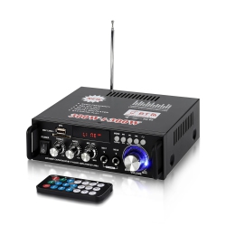 CHSSHA00 Bluetooth 4.0 Hifi Stereo Digital Amplifier With Fm Radio, Subwoofer, Audio Amplifier, Treble And Bass Control for Car And Home Speakers