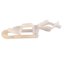 LIGHTINGBYHHD Premium All-In-One Christmas Light Clip – 100 Pack - Universal C7/c9 Holder for Shingles, Gutters & Eaves In White