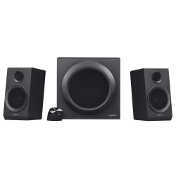 LOGITECH Refurbished (Good) - Z333 2.1 Speakers – Easy-Access Volume Control, Headphone Jack – PC, Mobile Device, Tv, DVD/blu-Ray Player, And
