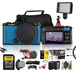 PANASONIC Lumix S9 Camera(Blue), Rode Videomicro Camera-Mount Shotgun Microphone