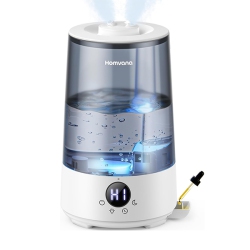 HOMVANA Humidifier for Bedroom, 3.6L Cool Mist for Large Room, 360° Rotatable 34H Last, Night Light Auto Mode, Quiet 23Db (Silent Spray)