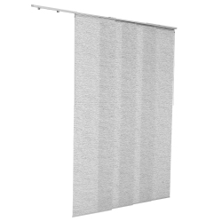 VEVOR 45.8 In to 86 In W Panel Track Blinds, Trimmable Panel Curtains Up to 96 In H, Adjustable Vertical Panel Blinds for Sliding Doors, Patio