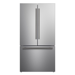 FORNO Rivello 36 Inch French Door Refrigerator In Stainless Steel, Internal Water Dispenser, Filtered Ice, Adjustable Shelves, Energy Star Certified