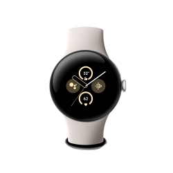 GOOGLE - Pixel Watch 2 - Wifi - Polished Aluminum Case/porcelain Active Band In Silver