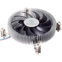 SILVERSTONE Technology Sst-Nt07-115X-Usa Lga1150/1151/1155/1156/1200 Cpu Cooler Low Profile 23MM Tall for 65W Tdp Support \w 80MM Pwm Fan