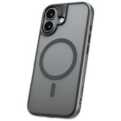 TUFF8 GlideGuard Fitted Soft Shell Case with MagSafe for iPhone 17 - Smoke Black