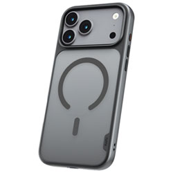 TUFF8 GlideGuard Fitted Soft Shell Case with MagSafe for iPhone 17 Pro Max - Smoke Black
