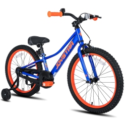 JOYSTAR Neo 20 Inch Kids Bike for Ages 6-10 Years Old Boys & Girls, 20 Inch Wheels Kids Mountain Bike With Training Wheels & Handbrake In Blue