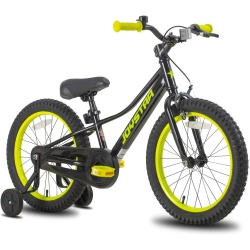 JOYSTAR Neo 20 Inch Kids Bike for Ages 6-10 Years Old Boys & Girls, 20 Inch Wheels Kids Mountain Bike With Training Wheels & Handbrake In Black