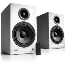 AUDIOENGINE HD6 150 Watt Bookshelf Speakers - Home Music System W/bluetooth Aptx-HD - In White