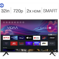 HISENSE 32-Inch A4Kv Series HD Led Tv (720P) – Smart Tv, Built-In Wi-Fi, Voice Remote