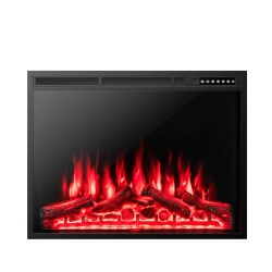 SLICKBLUE Built-In Electric Fireplace Heater With Adjustable Flames for Living Room