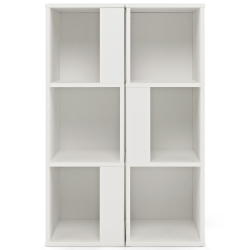 SLICKBLUE 3-Tier 6-Cube Freestanding Bookcase With Safety Anti-Toppling Device