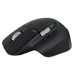 LOGITECH Mx Master 3S Wireless Mouse Standard Edition With Logi Bolt USB Receiver, Ultra-Fast Scrolling, Quiet Clicks - (910-006556) In Black