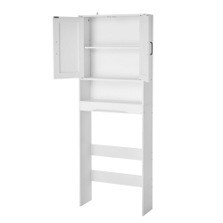 VEVOR 65 In Height Over The Toilet Storage Cabinet, Bathroom Storage Organizer \w Double Door And Adjustable Shelf, Bathroom Space Saver Organizer