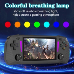 THE WAY New G33 Handheld Game Console, Two-Player Game, Childhood Retro Classic, Portable Open Source Handheld, 4.3-Inch [Black] G33 Horizontal