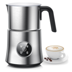 MYACUC Milk Frother And Steamer, Large Capacity Detachable Electric Milk Frother, Automatic Warm & Cold Foam Maker, Hot Chocolate Maker