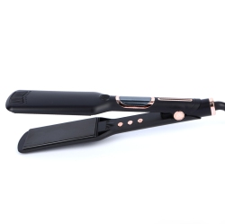 MYACUC Hair Straightener Curler, 1.9 Inch Flat Iron With Lcd Display, Titanium Plate With Ceramic Coating Straightener for All Hair Types