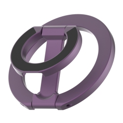 THE WAY Mobile Phone Magnetic Holder Ring Buckle Magsafe Multifunctional Ring Buckle Zinc Alloy Desktop Bracket - In Purple