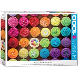 EUROGRAPHICS 6000-5625 Cupcake Rainbow 1000 Piece Puzzle for Adults