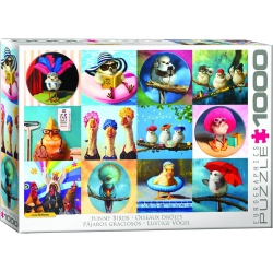 EUROGRAPHICS 6000-5771 Funny Birds By Lucia Heffernan 1000 Piece Puzzle