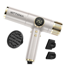 GENERIC Hittiona Dual Voltage Hair Dryer \w Diffuser - 2000W High-Speed Blow Dryer for Fast Drying, Ionic Hair Blower No Frizz & Smooth, Lightweight