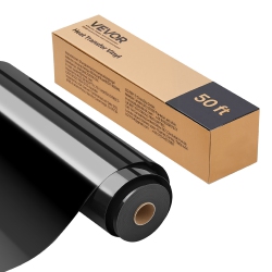 VEVOR 12 In X 50 Ft Heat Transfer Vinyl, Glossy Htv Iron On Vinyl Roll, Easy to Cut And Weed, Strong Adhesion, Compatible \w Cutting Machines, For