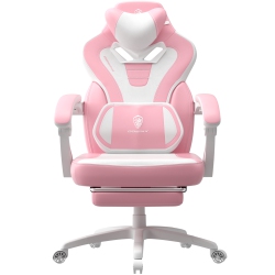 DOWINX Gaming Chair \w Footrest, Gaming Chair for Heavy People, Gamer Chair for Adult \w Massage, Computer Gaming Chair \w Pu, PC Game Chair For
