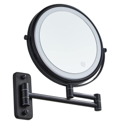 MYACUC Makeup Mirror With Led Light, 8 Inch Double Sided 1X/7X Magnifying Mirror With 3 Color Lights, 360°Rotation Vanity Mirror for Home Bathroom