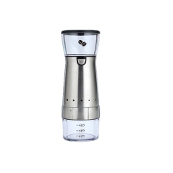 THE WAY Brand New Coffee Grinder Kitchen Accessory Portable Small USB Automatic Home Grinder Electric Coffee Maker, Bean Grinder - In Silver