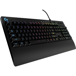 LOGITECH G213 Prodigy Wired Gaming Keyboard, Lightsync RGB Backlit Keys, Spill-Resistant, Customizable Keys, Dedicated Multi-Media Keys –