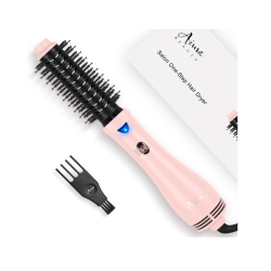 GENERIC Hair Dryer Brush Blow Dryer Brush In One, Aima Beauty 1.25" Round Brush Blow Dryer Ionic Hot Air Brush Styler Volumizer \w Ceramic Coating &