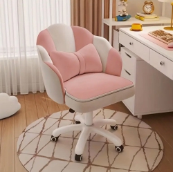 BOLDDECO Arm Less Office Chair - Modern Ergonomic Desk Chair \w Wheels, Adjustable Swivel Task Computer Chair for Small Spaces & Home Office