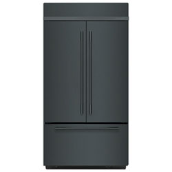 Kitchenaid 42" 24.2 Cu. Ft. Built-in French Door Refrigerator (KBFN542SBE) - Black Ore