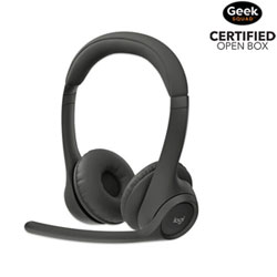 Boîte Ouverte - Casque D'écoute Stéréo Sans Fil À Suppression Du Bruit Zone 305 De Logitech Avec Microphone - Noir