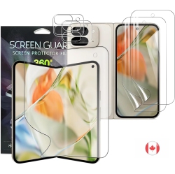 GENER for Google Pixel 10 Pro Fold 5G Screen Protector [1+2+2 Pack] \w Camera Lens Protector, Flexible HD Clear Tpu Film, Anti-Scratch, Fingerprint