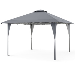 SLICKBLUE Folding Pop-Up Gazebo With Carrying Case, Stakes, And Ropes for Backyard & Camping