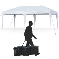 SLICKBLUE Heavy-Duty Pop-Up Canopy Tent With Storage Bag for Weddings, Bbq & Outdoor Events